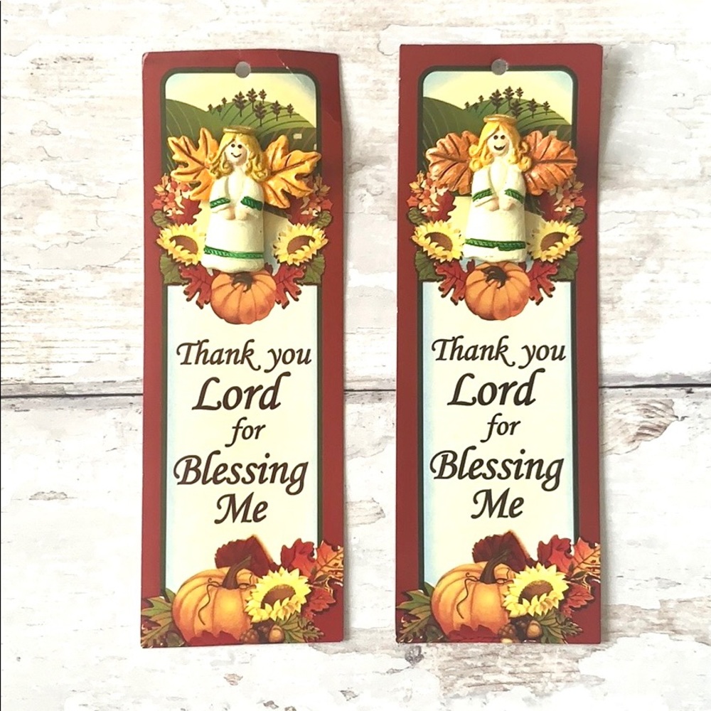 Angel Grateful Fall Gratitude Blessing Pins 2ct Thanksgiving Guardian Angel